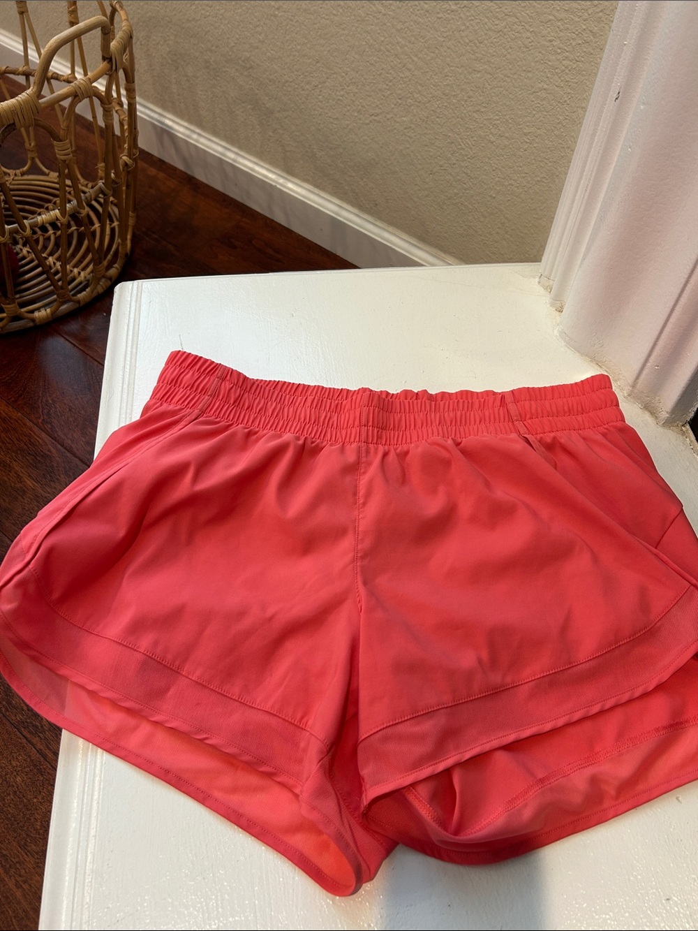 Athleta Coral Pink Athletic Shorts